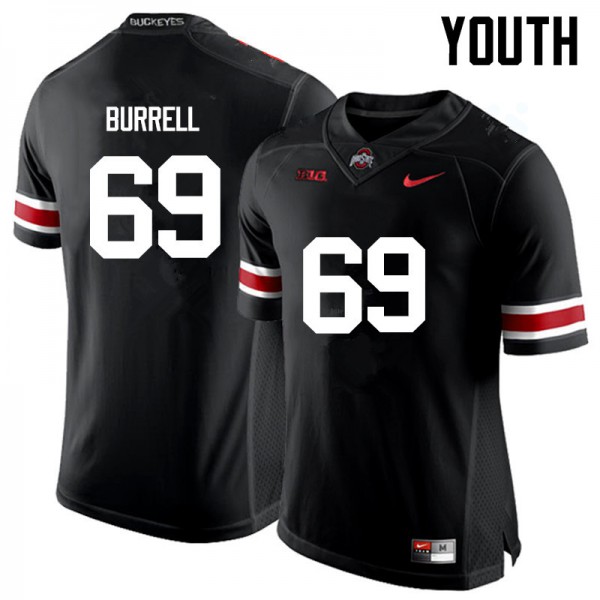 Ohio State Buckeyes #69 Matthew Burrell Youth College Jersey Black
